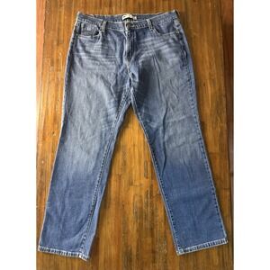 Levi's 505 Straight Jeans Men's W33 L32 Classic Blue Denim Zipper Fly Batwing